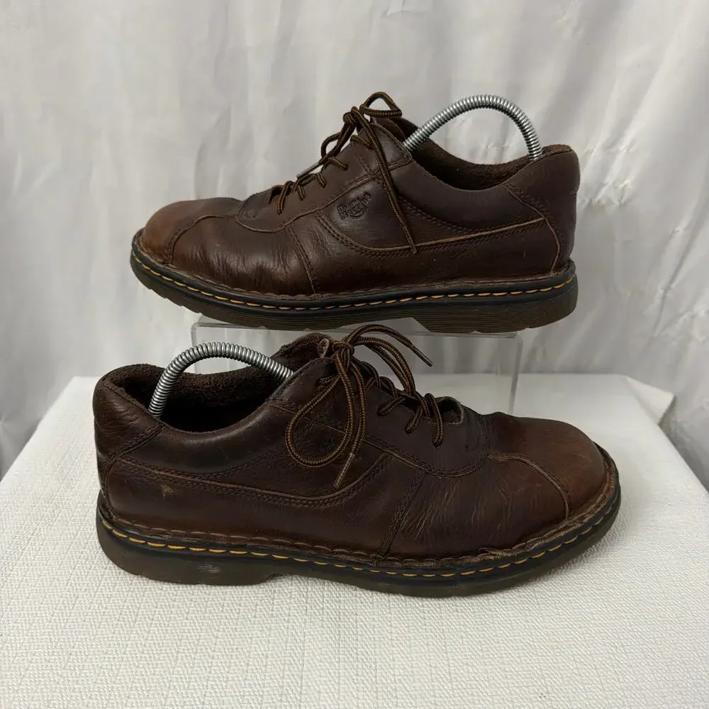 Dr Martens Shoes Mens Size 11 Brown Leather Oxford Grunge Distressed - Picture 8 of 10